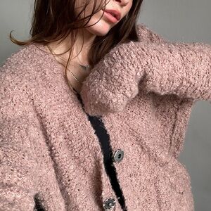 FREE PEOPLE CHUNKY CARDIGAN SWEATER